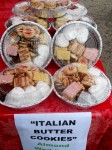 Piles of variety in the butter cookie tins