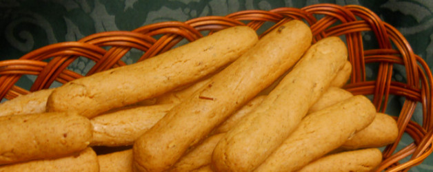 basket of golden cookies