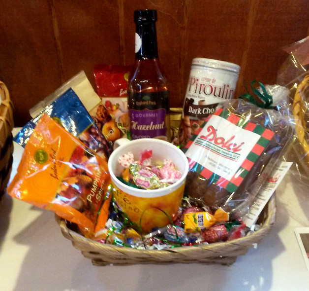 Dolci donated this basket and sold biscotti at the bon fire event Harvest Moon Festival, Madison 2014